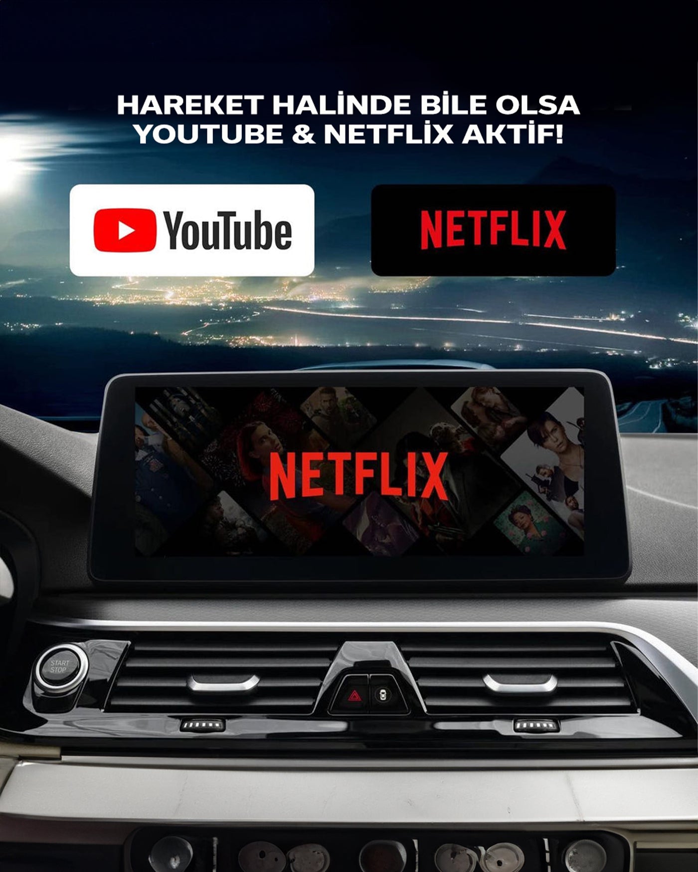 Cavora Drivebox 16GB - CarPlay&Android Auto Akıllı Kutu - YouTube&Netflix